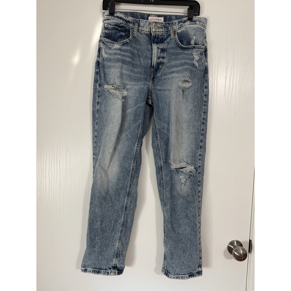 Lucky Brand Denim - Lucky Brand Distressed High Rise Light Wash Blue Denim Jeans Women's Size 6/28